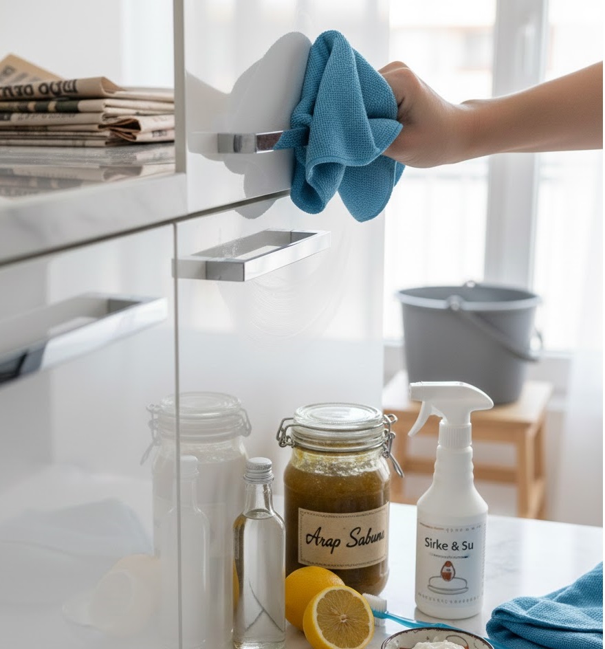 Yağlı Mutfak Dolapları İçin Temizlik Yöntemleri