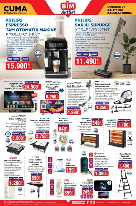 BİM AKTÜEL ÜRÜNLER KATALOĞU 24-27 ŞUBAT