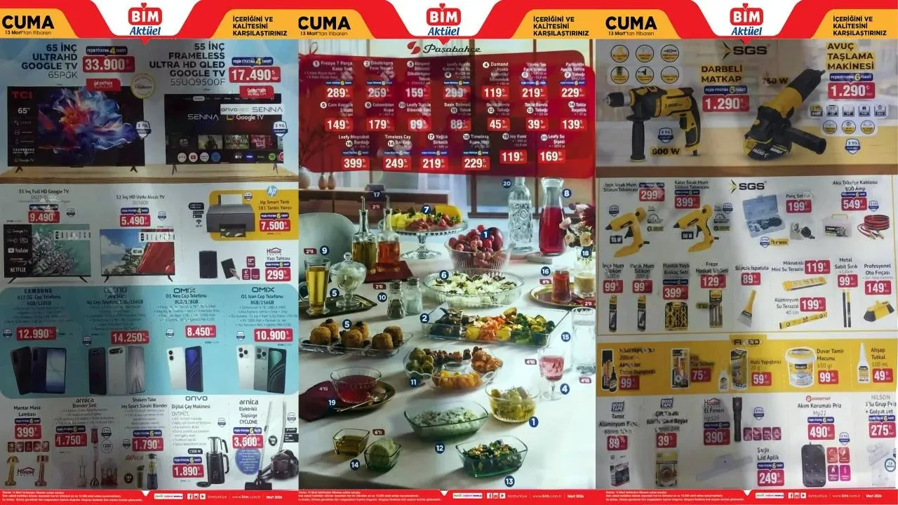BİM Aktüel ürünler kataloğu 6-13 Mart!